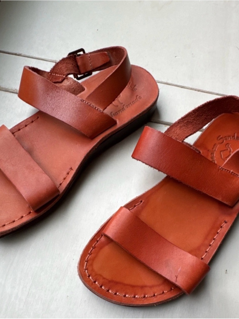 Handmade leather sandals - jerusalem sandals - Women's Leather Sandals in Brown